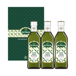 올리타리아 엑스트라버진 올리브유 500ml 3병 선물세트 (1개)