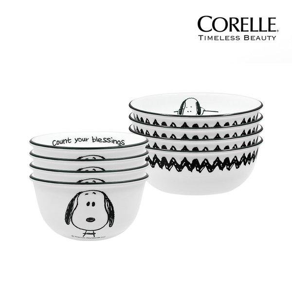 코렐 스누피 찰리 4인 공기대접세트 8P_이미지