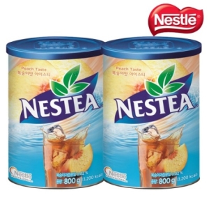 복숭아 아이스티 케이터링 캔 800g 2개