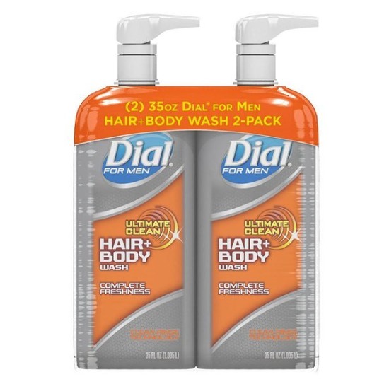 다이알 포 맨 얼티메이트 클린 헤어+바디워시 1000ml (2개)