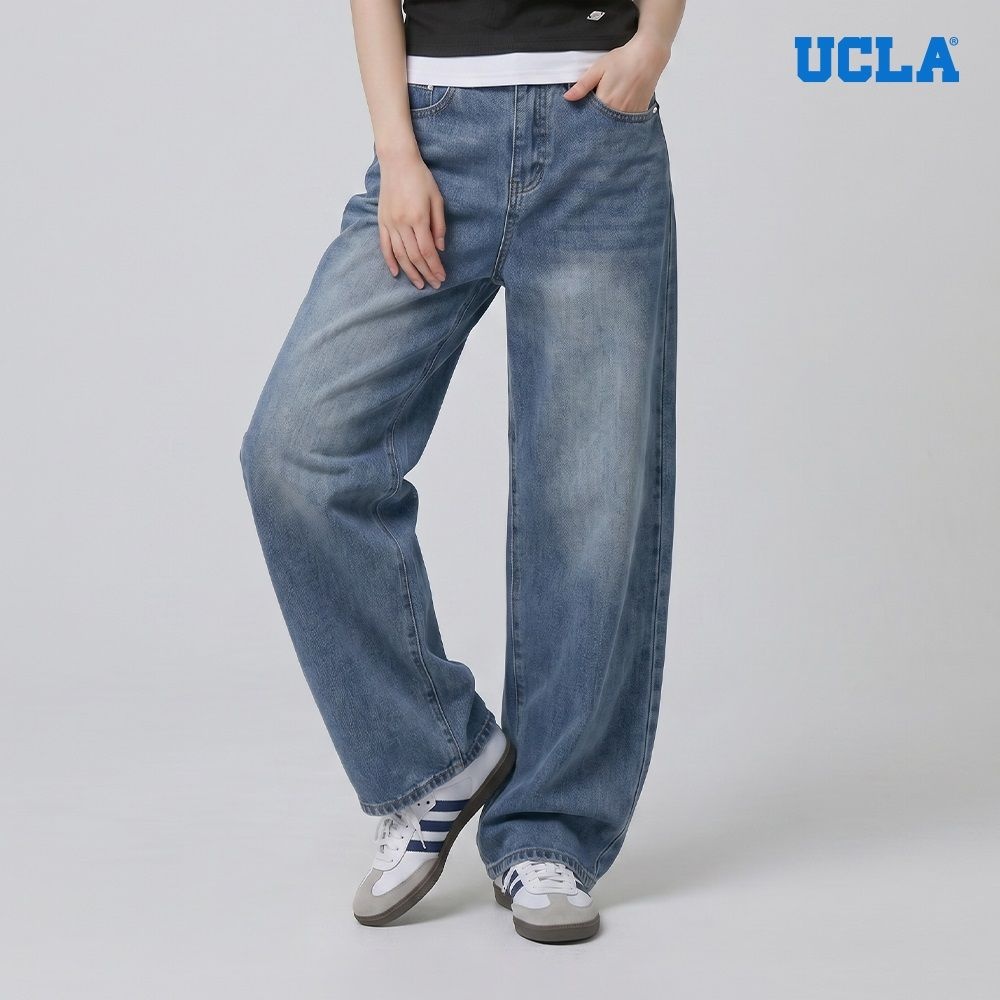유씨엘에이 여성 페이딩 입체 벌룬 데님팬츠 UC3DPC2_이미지
