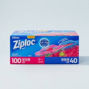 지퍼락 이지 오픈 탭 (대) 냉장용 100매 + 냉동용 40매
