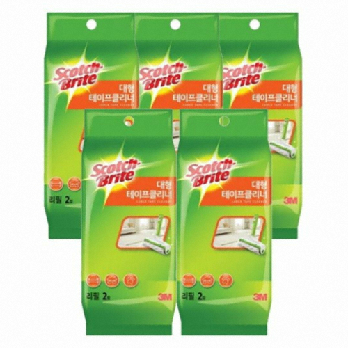 3M 스카치브라이트 대형 테이프클리너 리필 2롤 (5개)_이미지