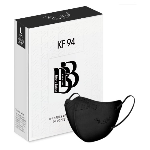 프리미엄 KF94 대형 모던블랙 10매입