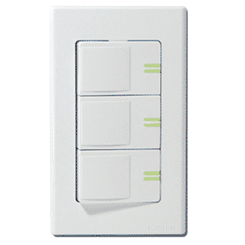 일신전기 3구 매립 스위치