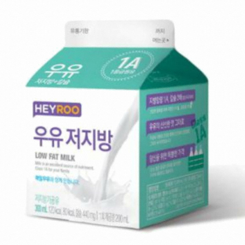 CU ㅤHEYROO 저지방우유 300ml (CU)_이미지