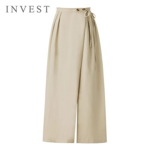 랩 스타일 핀턱 와이드 팬츠_INI5S1PT7081