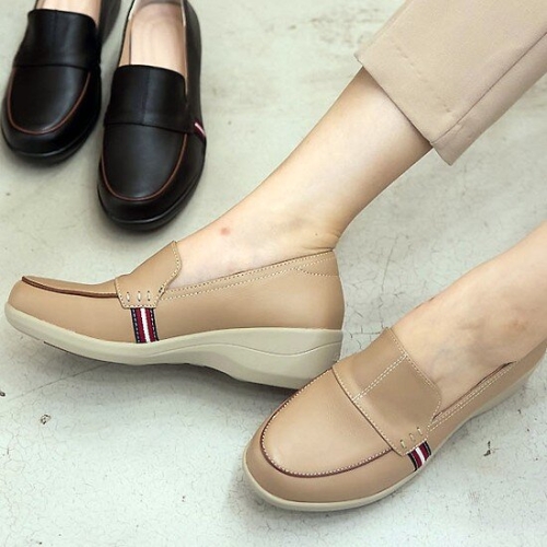 더힐 가죽 웨지굽 키높이 여성여자 단화 로퍼 슬립온 5cm sms730이미지입니다. 누르면 해당 게시물로 새창이동합니다.