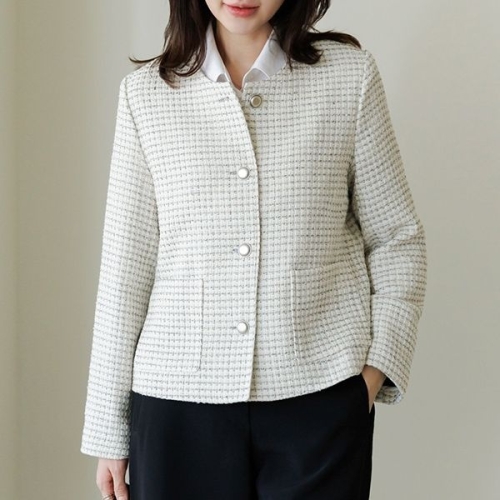 데드라 CLASSIQUE 리프배색트위드자켓 OUE1047_DO_이미지