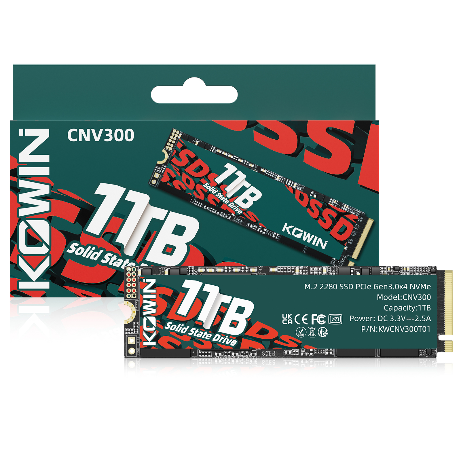PCパーツ KOWIN CNV300 1TB SSD M.2 2280