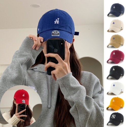 47브랜드 MLB모자 LA다저스 NY 볼캡 모자 블랙_이미지