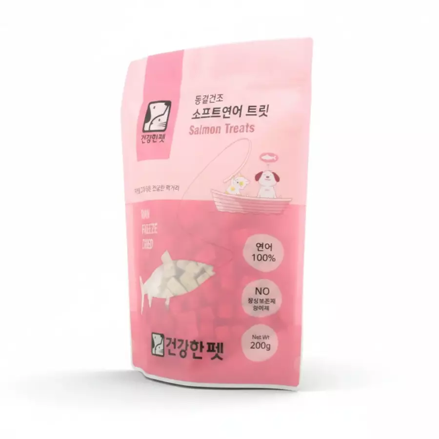 건강한펫 동결건조 소프트연어 트릿 200g (1개)_이미지