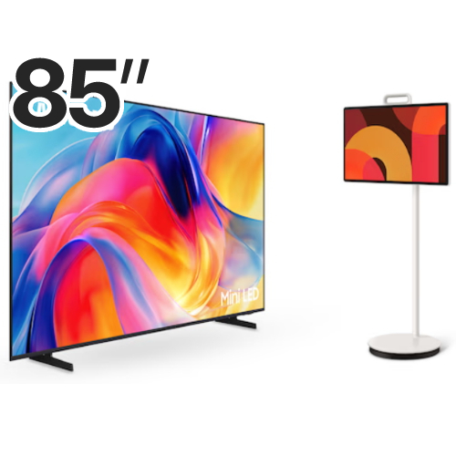 삼성전자 Mini LED KU85MH75AFXKR + 더 무빙스타일 KU27LSFM7AXXKR (스탠드, TV+TV)_이미지