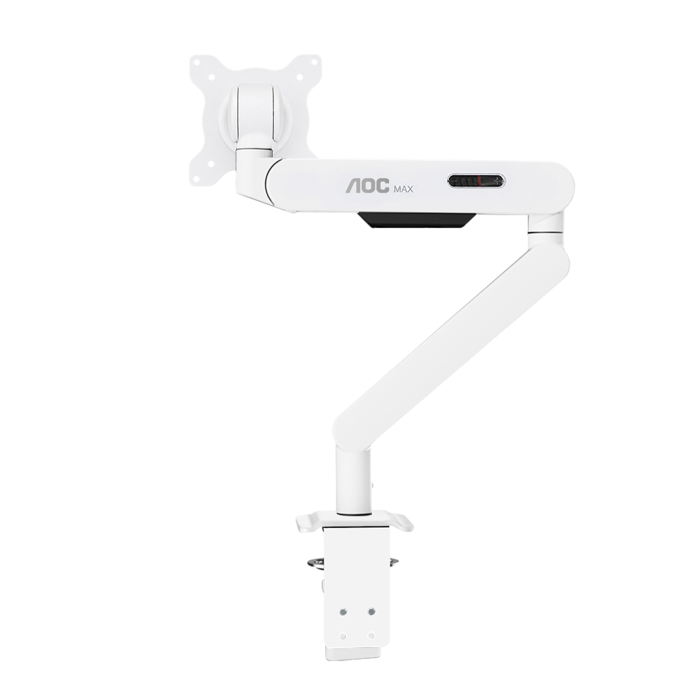 알파스캔 AOC AM400P MAX 글래시어 화이트 싱글 모니터암