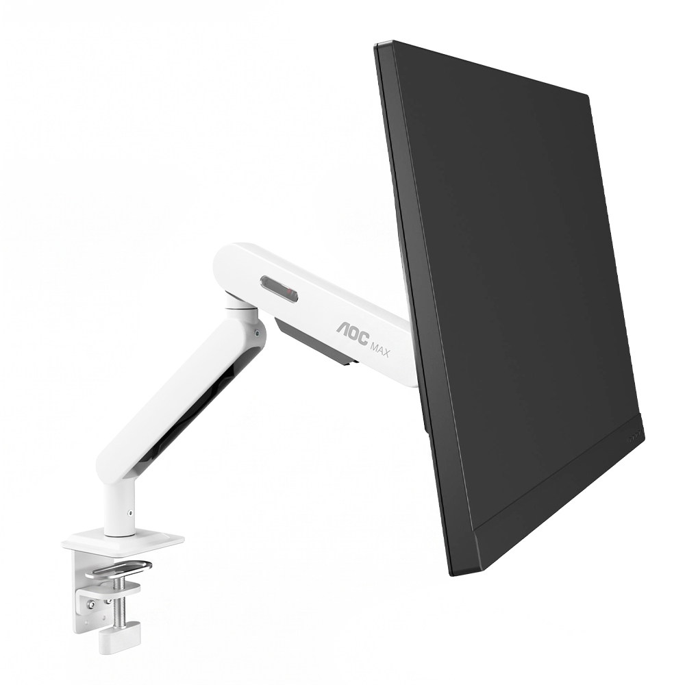 알파스캔 AOC AM400P MAX 글래시어 화이트 싱글 모니터암_이미지