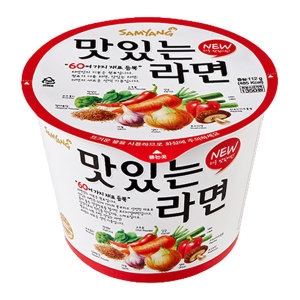 삼양식품 맛있는 라면 큰컵 112g (4개)_이미지