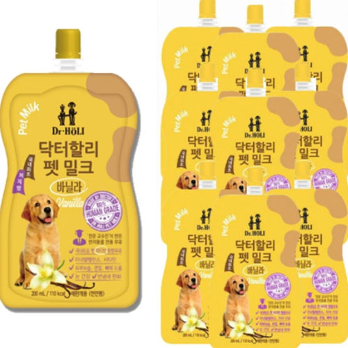 닥터할리 펫 밀크 바닐라 200ml (10개)_이미지