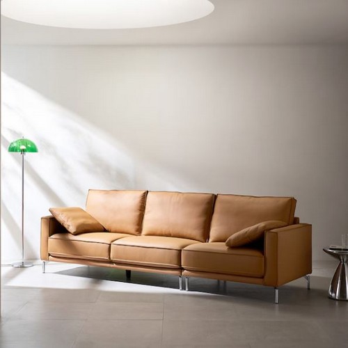 리바트 세계가구 그래비티 천연가죽 소파 4인용_이미지