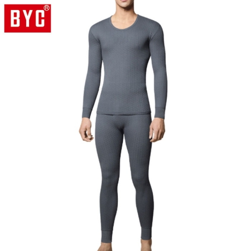BYC 남성 에어베이직 내복 상하세트_9664(진회색) (1세트)_이미지