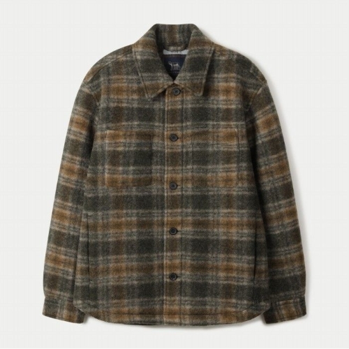 시리즈 체크 패딩 셔켓 SASFW25721KHX