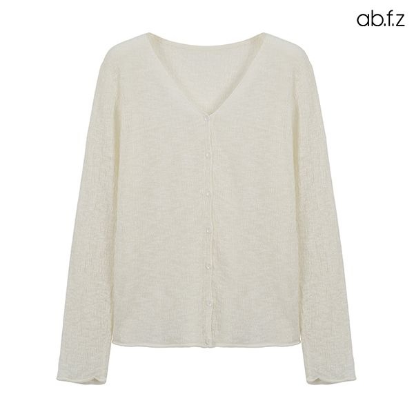 Ab.f.z 네이버 시스루 브이넥 니트 가디건 AFA5HY40A