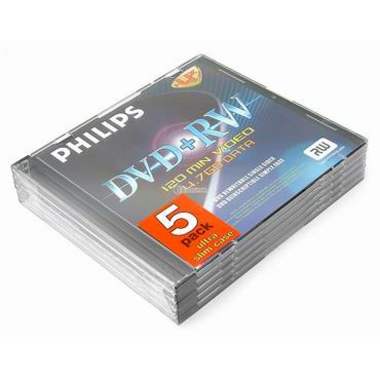 필립스 DVD+RW 4.7GB 4x 슬림 5장_이미지