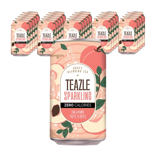티즐 스파클링 제로 피치우롱티 340ml