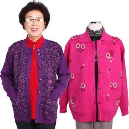 수피아니트여성가디건4종12색 할머니옷선물 7629292A