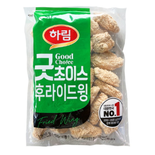 하림 위쉬본 후라이드 윙 1kg (2개)_이미지