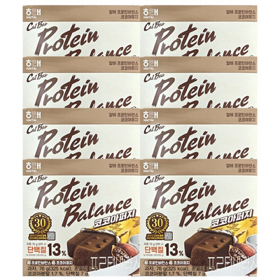 해태제과 칼바 프로틴바란스 코코아퍼지 76g (8개)_이미지