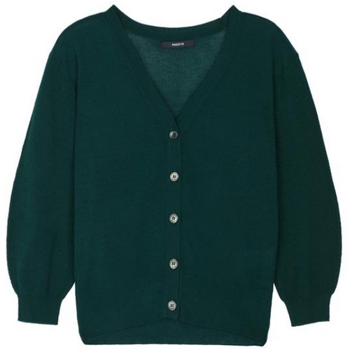 헤지스레이디스 단색 면혼방 가디건 HSSW0B351E2