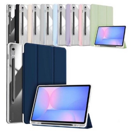 아이OK 갤럭시탭S10 FE 클리어 S펜수납 북커버 케이스