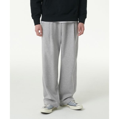 무신사 무신사 스탠다드 쿨탠다드 원 턱 와이드 라운지 스웨트 팬츠 미디엄 그레이 497182