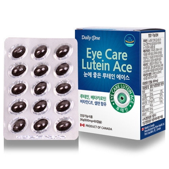 눈에 좋은 루테인 에이스 60캡슐