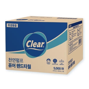 클리어 천연펄프 퓨어 핸드타월 (5,000매)_이미지