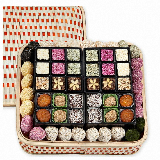 양양오색한과 바구니 대 선물세트 5단 (1개)