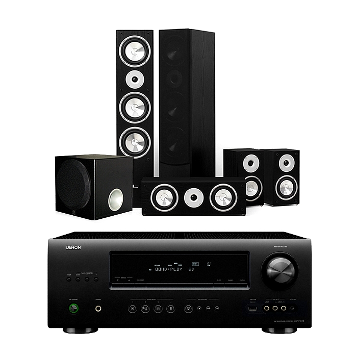 퓨어어쿠스틱스 AV799 5.1채널 + 데논 AV리시버 (AVR-1612, YST-SW012)