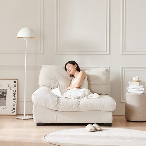 동서가구 구스 구름 모듈 코너형 패브릭 소파 1.5인용 (스툴별도)_이미지