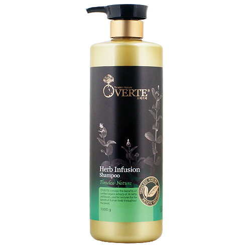 오베르떼 내추럴 오가닉 허브 인퓨젼 샴푸 1L (1개)