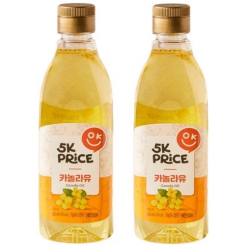 5K프라이스 카놀라유 500ml (2개)_이미지