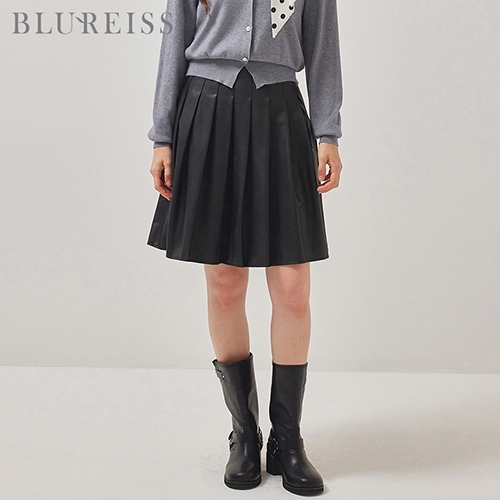 블루레이스 레자플리츠미디스커트_BI5F1SK8051_이미지