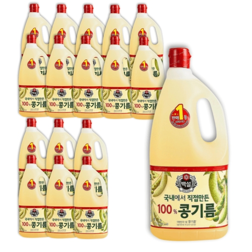 백설 콩기름 1.8L (17개)_이미지