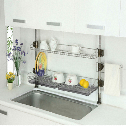 빠띠라인 기둥식 씽크선반 800 (2단)