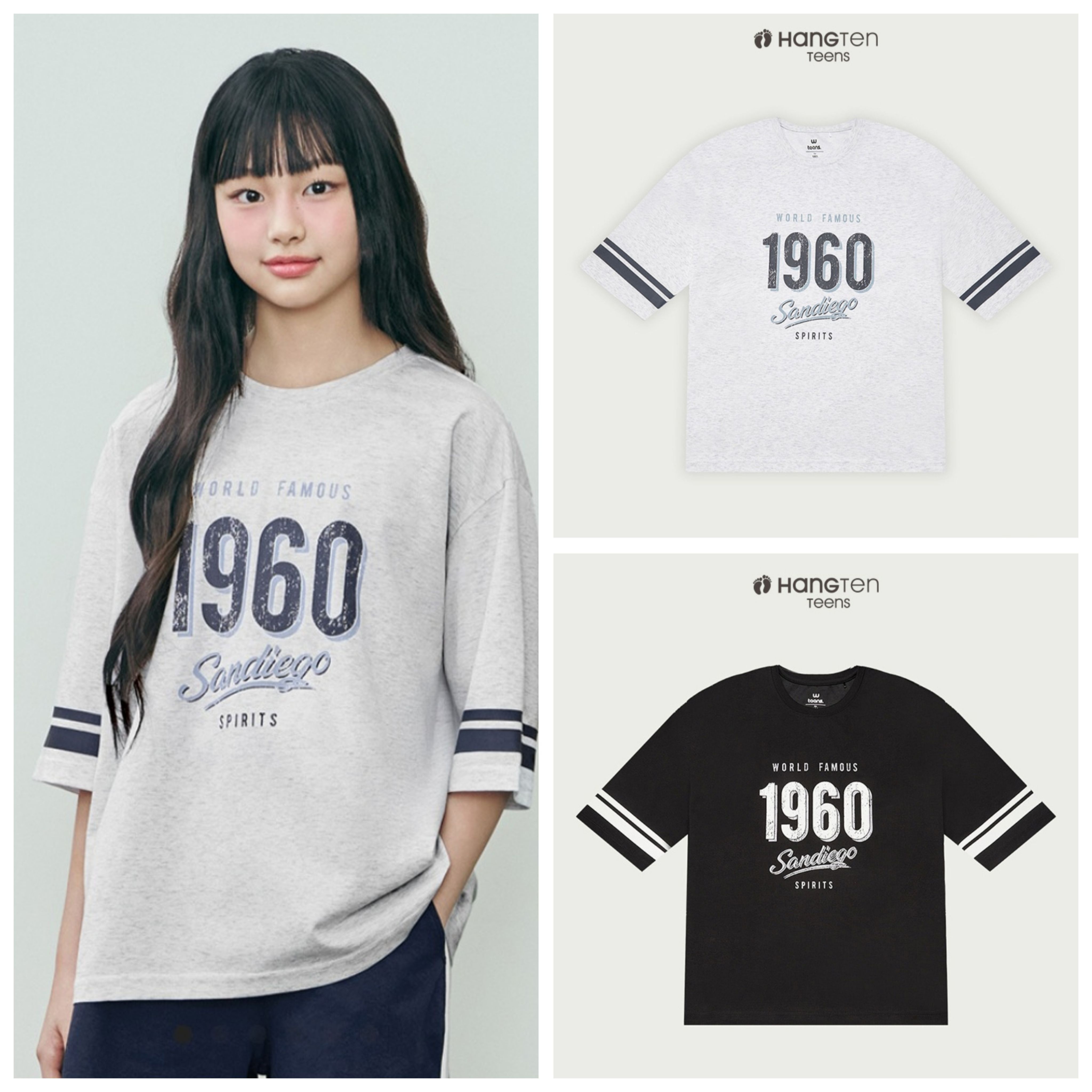 틴즈 블록코어 7부티셔츠 14520-131-405-31_SC 34587_14520-131-405-31-100