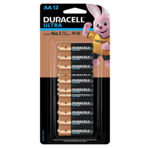 듀라셀 울트라 알카라인 AA (12개)