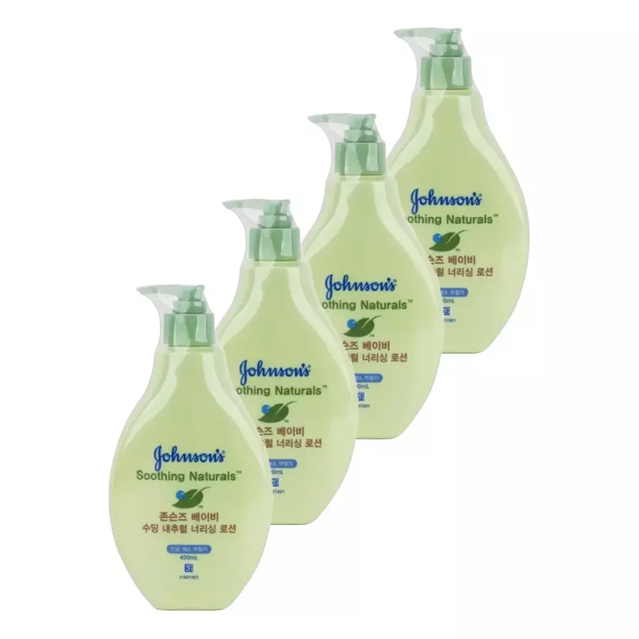 존슨즈베이비 수딩 내추럴 너리싱 로션 펌프형 400ml (4개)_이미지