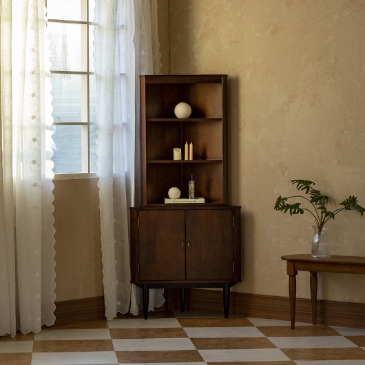 장미맨숀  셀린 원목 코너장 750