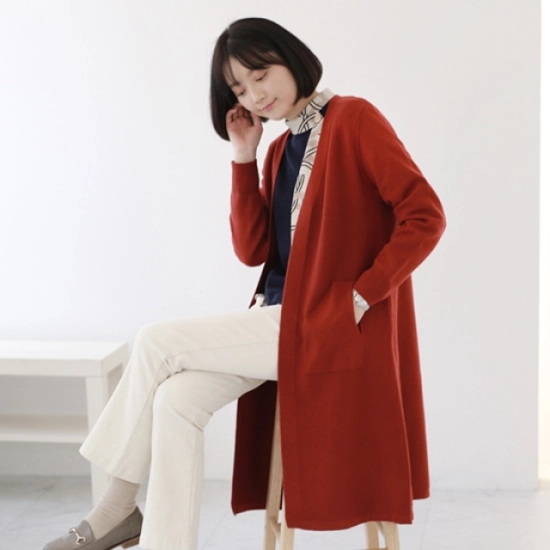 웬디즈갤러리 쫀쫀한 롱 가디건 HCD106