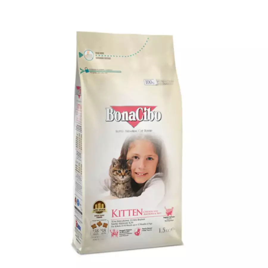 보나시보 캣 키튼 치킨엔초비&라이스 1.5kg (1개)_이미지