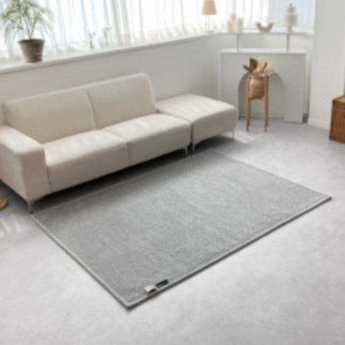 북유럽풍 모던 그레이 전기 카페트매트